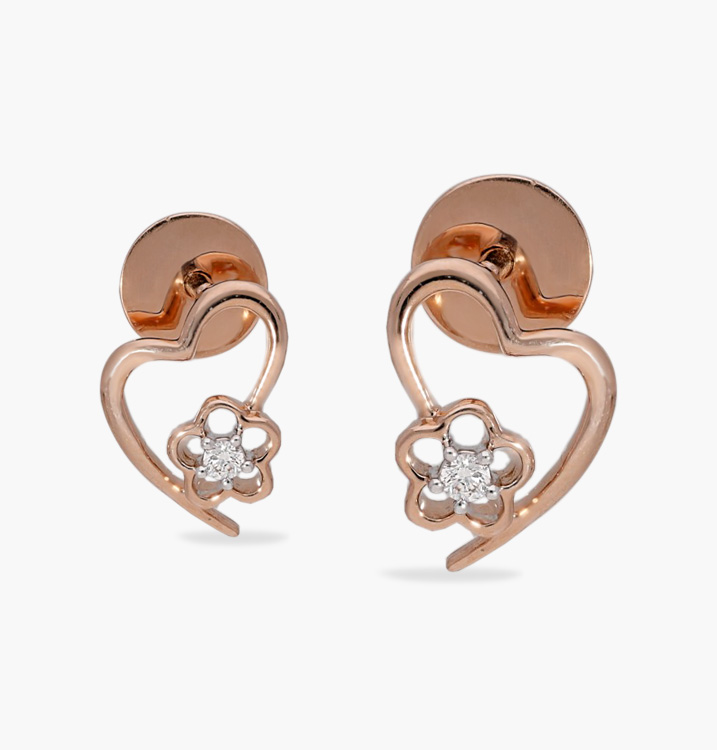 the poppet heart earring
